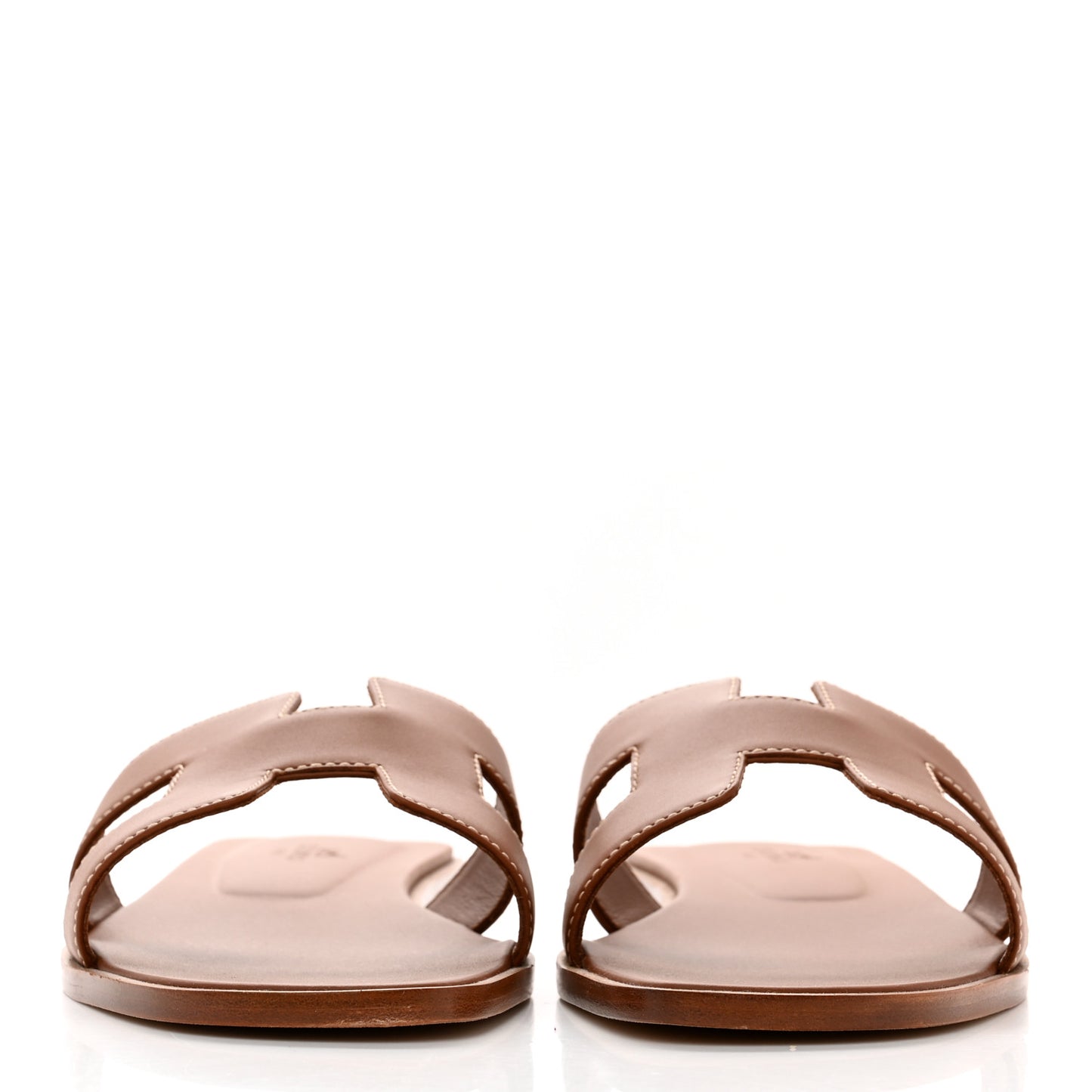 Box Calfskin Oran Sandals 38.5 Gold