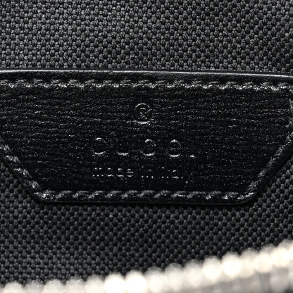 Gucci GG Supreme Monogram Textured Calfskin Retro Interlocking G Belt Bag Black 7 of 10