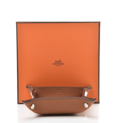 Hermes Taurillon Clemence Mises et Relances Change Tray Gold 8 of 8