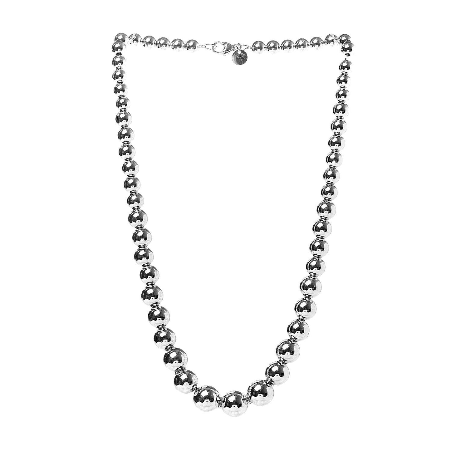 Sterling Silver HardWear Graduated Ball Necklace
