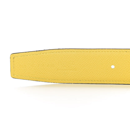 Hermes Epsom 32mm Belt Strap 105 Jaune D'Naples Etain 3 of 6