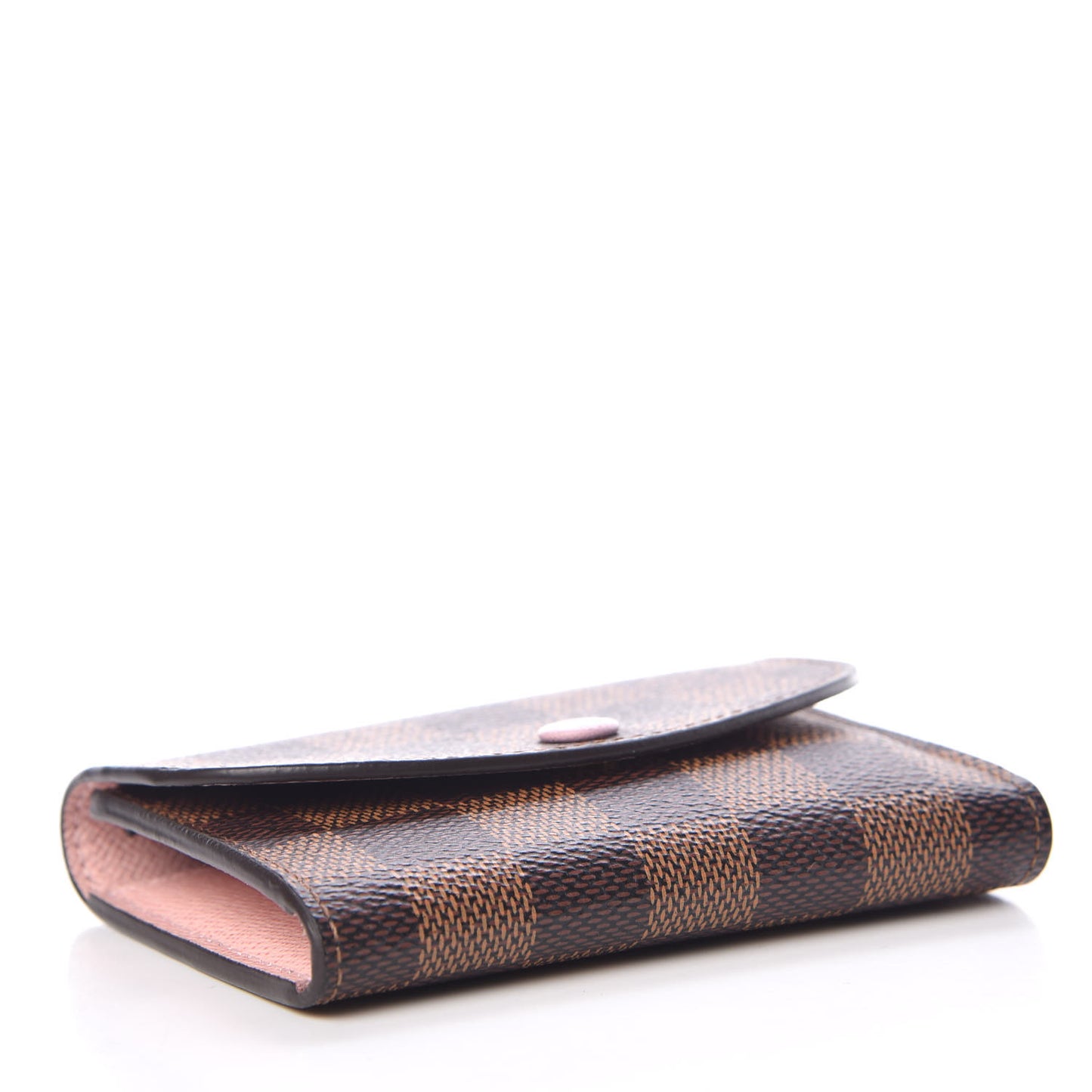 Damier Ebene Rosalie Coin Purse Rose Ballerine