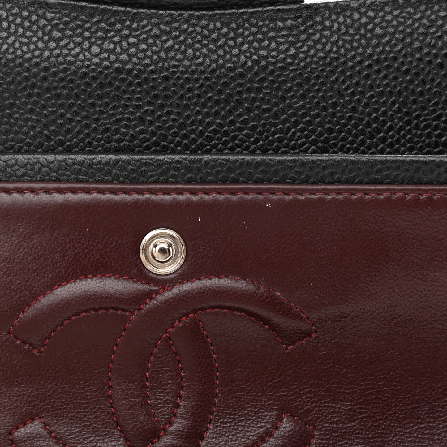 Caviar Quilted Small Double Flap Black