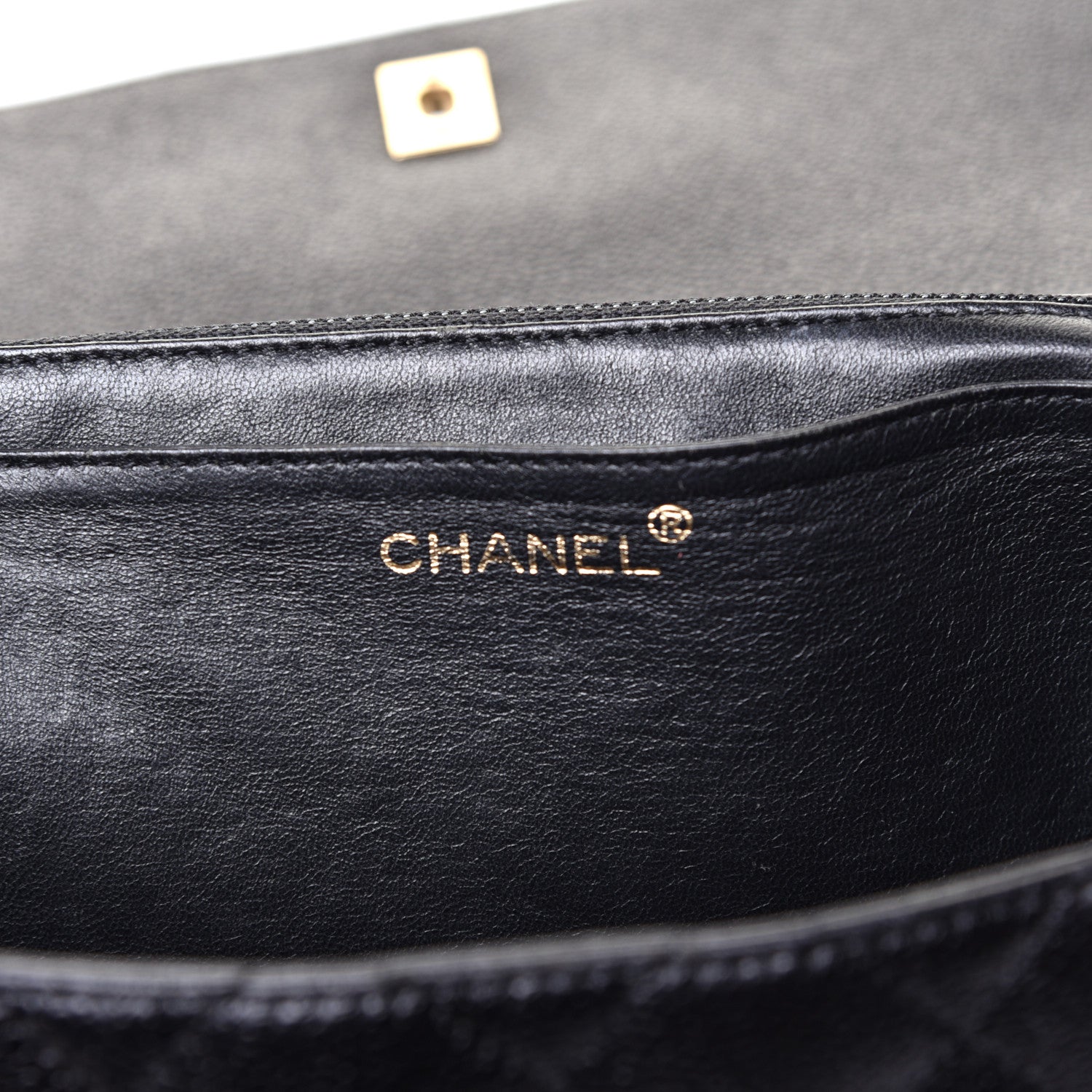 Chanel Caviar Quilted Jumbo Kelly Flap Black 6 of 11