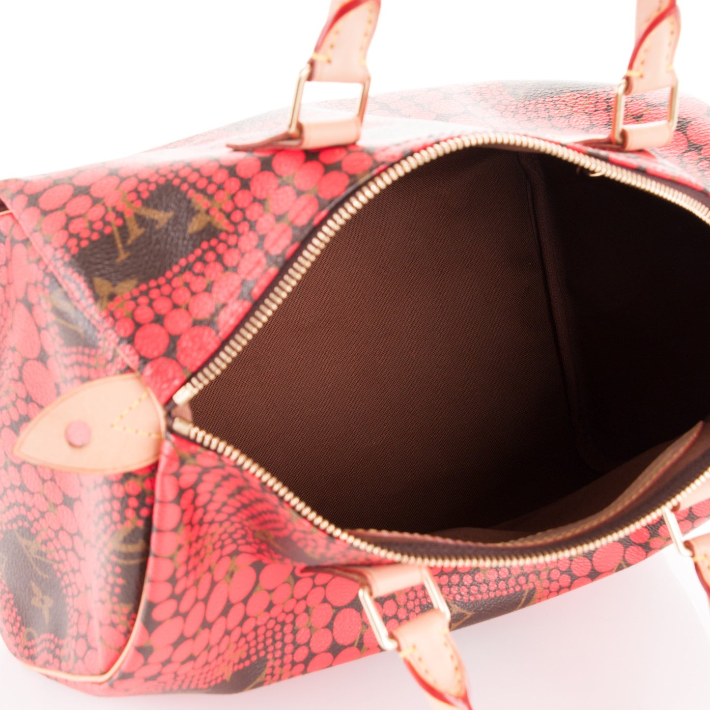 Monogram Kusama Town Speedy 30 Red