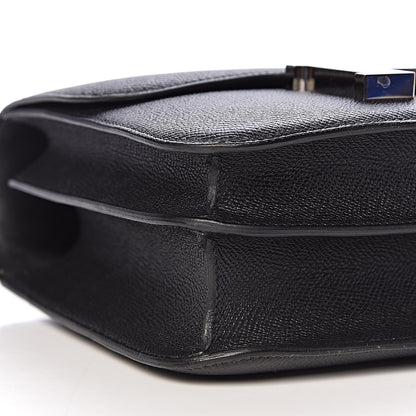 Hermes Epsom Enamel Constance 24 Black Bleu Saint Cyr 9 of 27