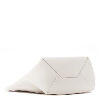 Celine Calfskin Clasp Horizontal Cabas White 3 of 7