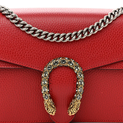 Gucci Dollar Calfskin Swarovski Crystal Small Dionysus Shoulder Bag Hibiscus Red 7 of 10