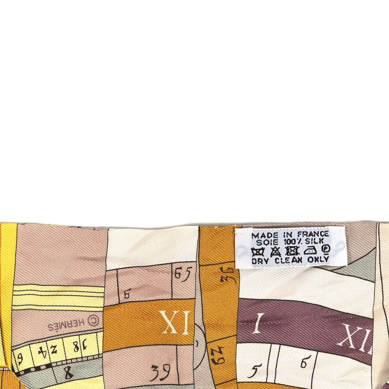 Hermes Silk Astrologie Nouvelle Twilly Jaune White Moutarde 3 of 3