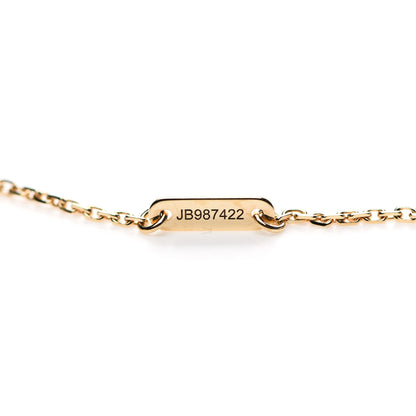 Van Cleef & Arpels 18K Yellow Gold Mother of Pearl Sweet Alhambra Butterfly Pendant Necklace 5 of 6