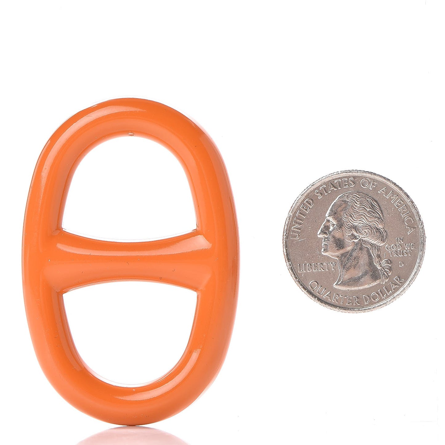 Lacquer Chaine d'Ancre Scarf Ring Orange