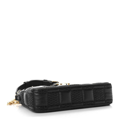 Louis Vuitton LOUIS VUITTON Damier Quilt Lambskin Troca Pochette Black 3 of 8