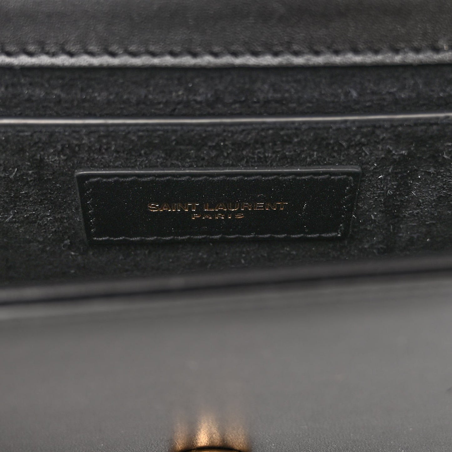 Calfskin Small Classic Monogram Kate Tassel Satchel Black