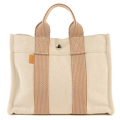 Hermes Cotton Canvas Tout Fourre PM Brown 1 of 10