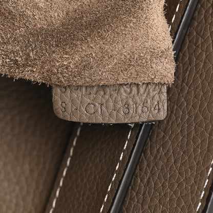 Celine Drummed Calfskin Mini Luggage Souris 7 of 15