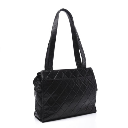 Chanel Lambskin Quilted CC Shoulder Bag Black 2 of 11