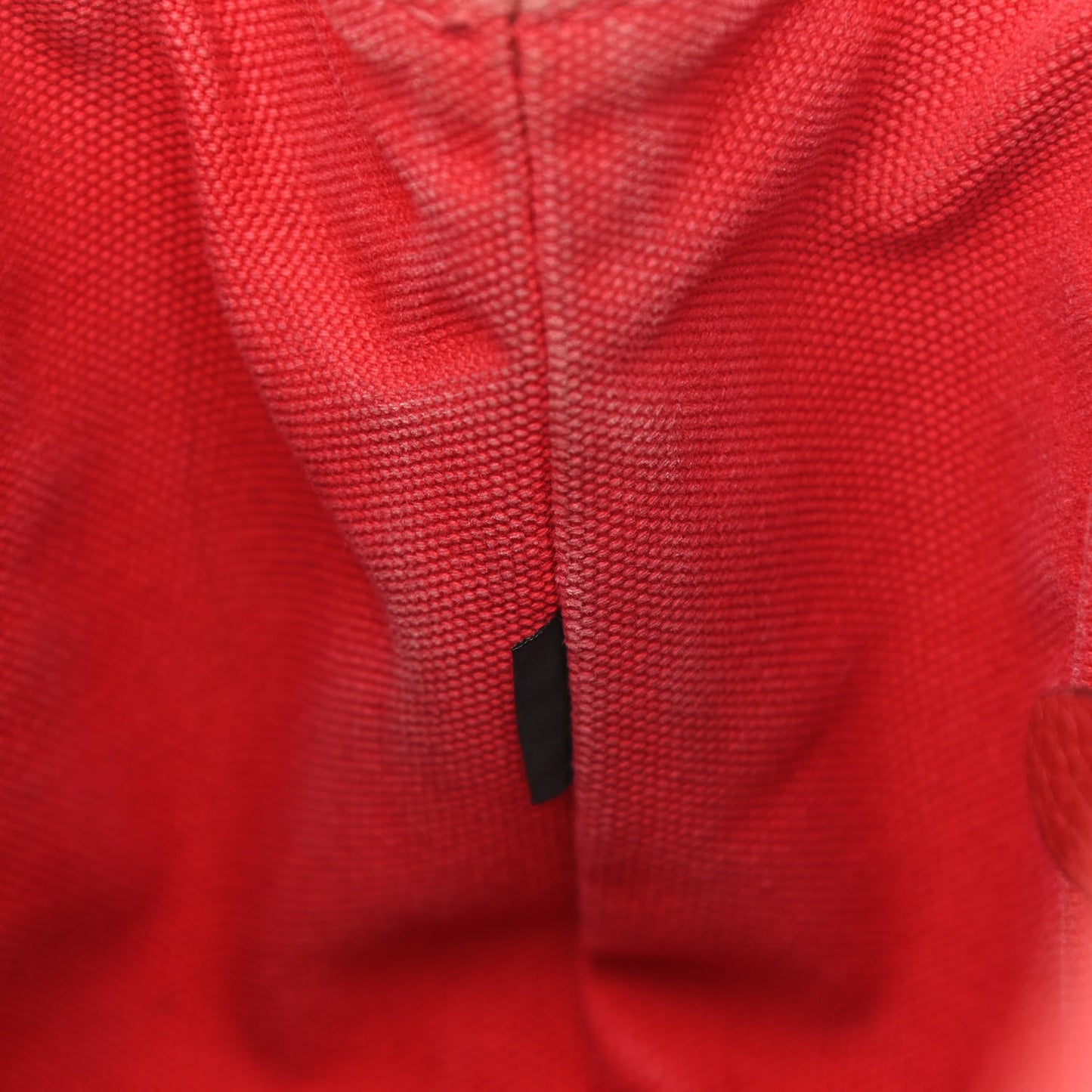 Canapa Small Logo Tote Rosso