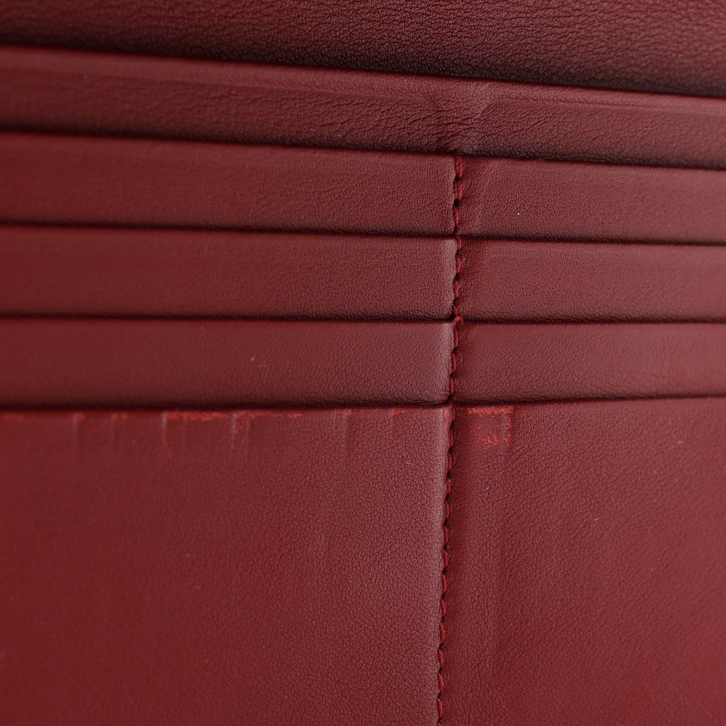 Soft Microguccissima Continental Zip Wallet Red
