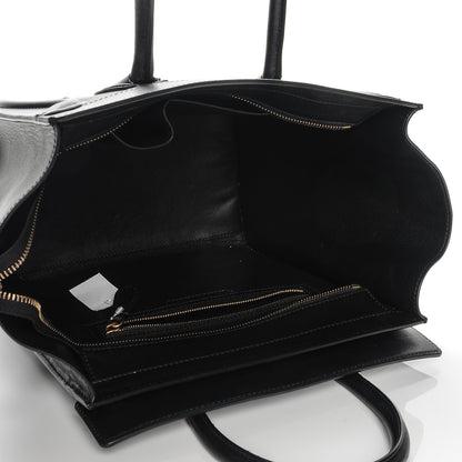 Celine Smooth Calfskin Mini Luggage Black 5 of 10