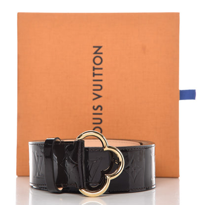 Louis Vuitton Vernis 40mm Fleur Belt 85 34 Amarante 9 of 9