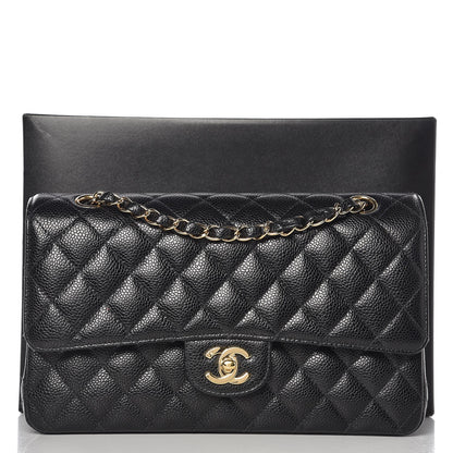 Chanel Caviar Quilted Medium Double Flap Black 13 of 13
