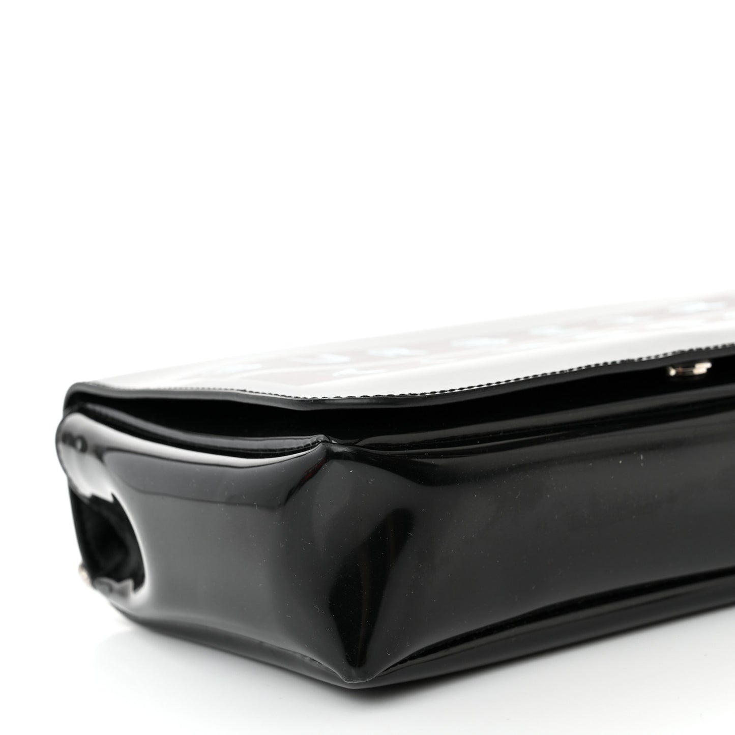 Patent Kingdom Flap Crossbody Black