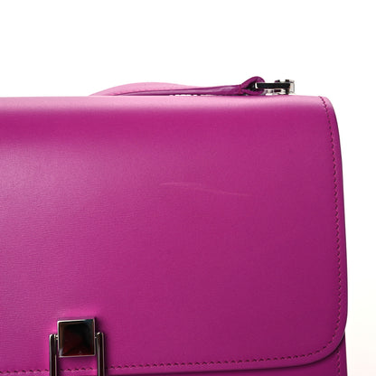 Saint Laurent Smooth Calfskin Le Carre Shoulder Bag Purple 12 of 15