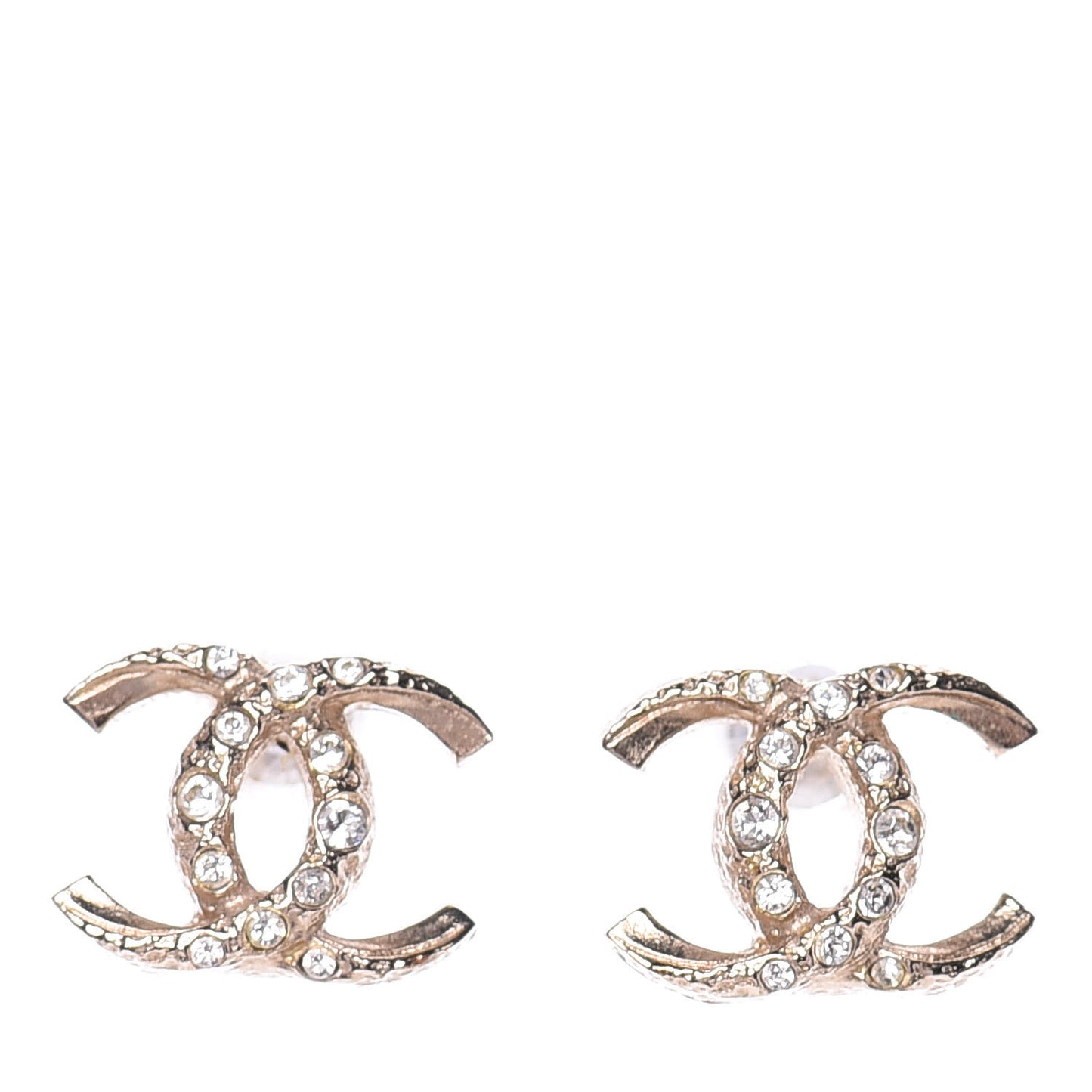 Crystal CC Earrings Gold