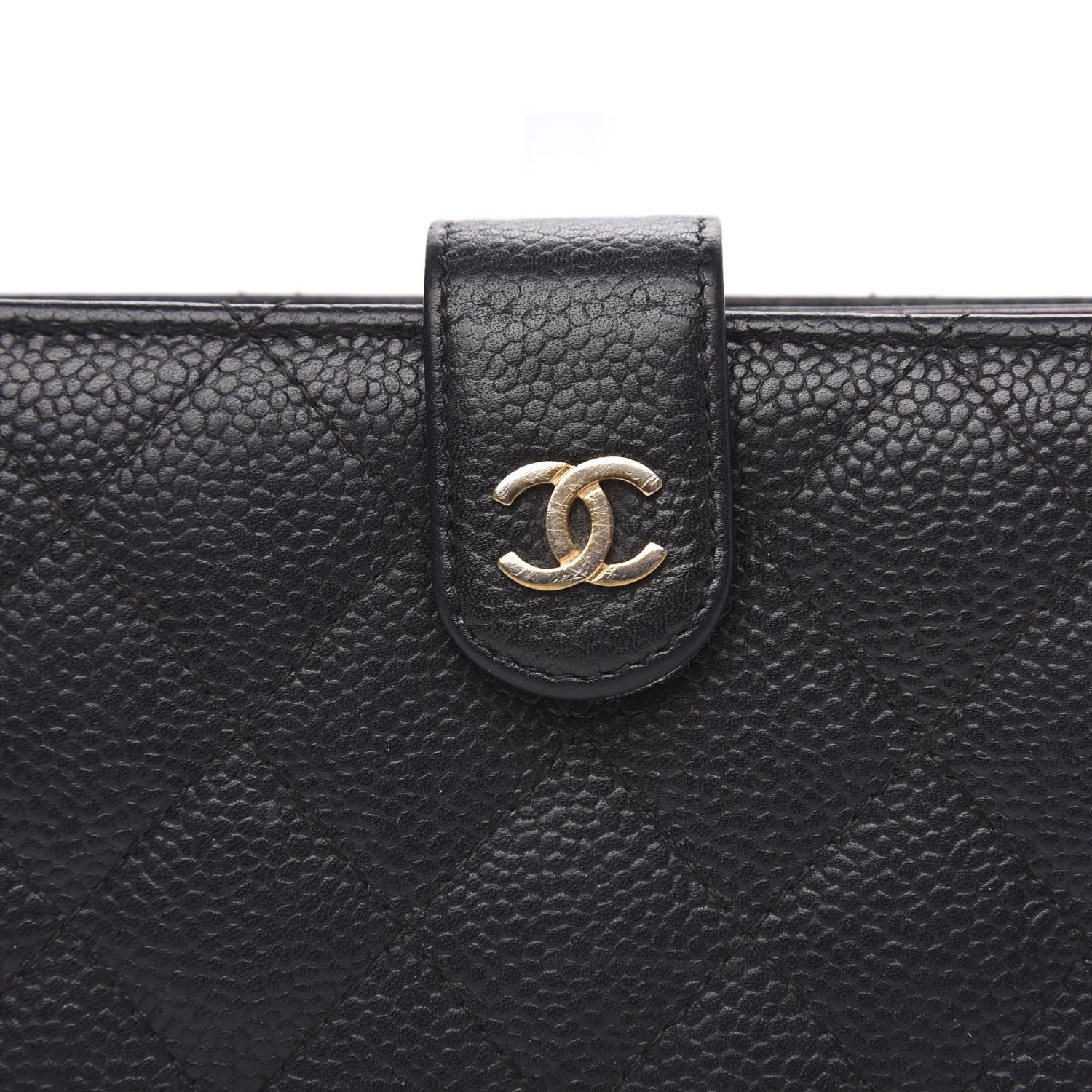 Chanel Caviar Quilted CC French Wallet Black 9 of 16