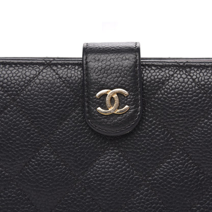 Chanel Caviar Quilted CC French Wallet Black 9 of 16
