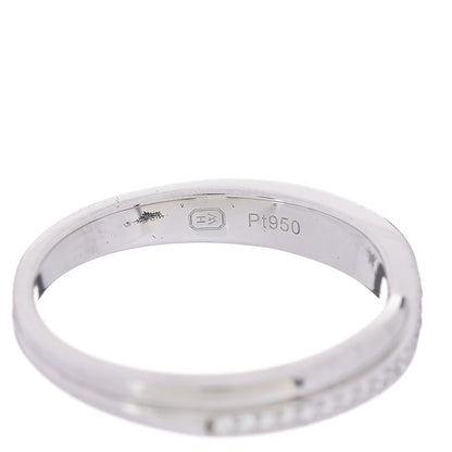 Harry Winston Platinum Diamond Tryst Single Row Wedding Band Ring 56 7.5 4 of 6