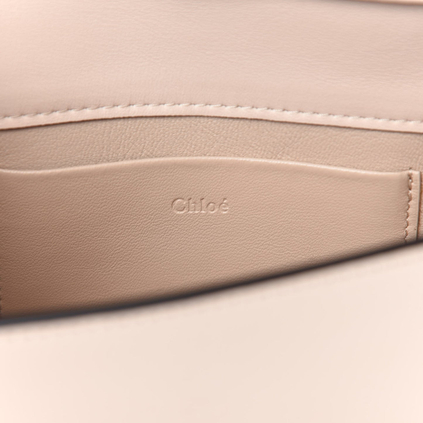 Calfskin Crocodile Embossed Small Nile Bracelet Minaudiere Bag Cement Pink
