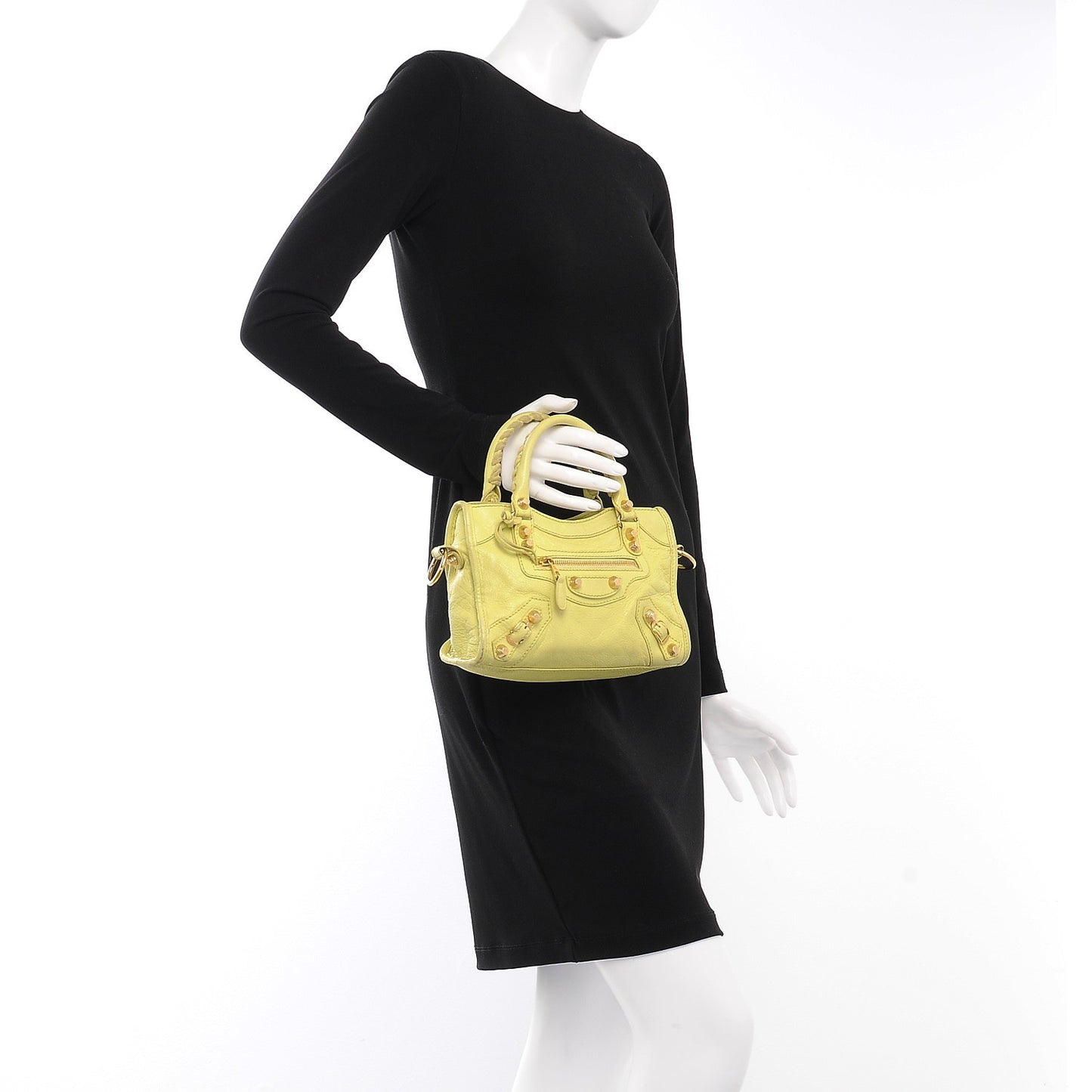 Agneau Giant 12 Gold Hardware Mini City Jaune Citronnade