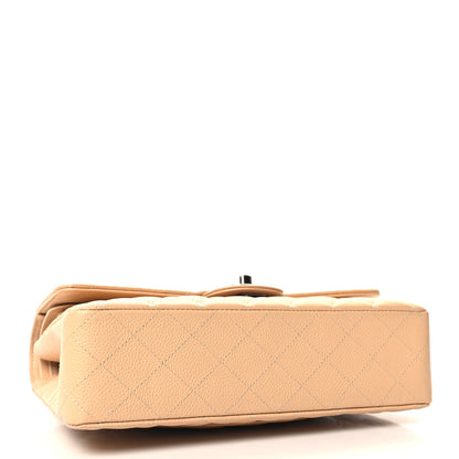 Chanel Caviar Quilted Medium Double Flap Beige 4 of 10