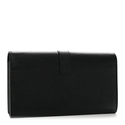 Saint Laurent Calfskin Monogram Large Flap Wallet Black 3 of 9