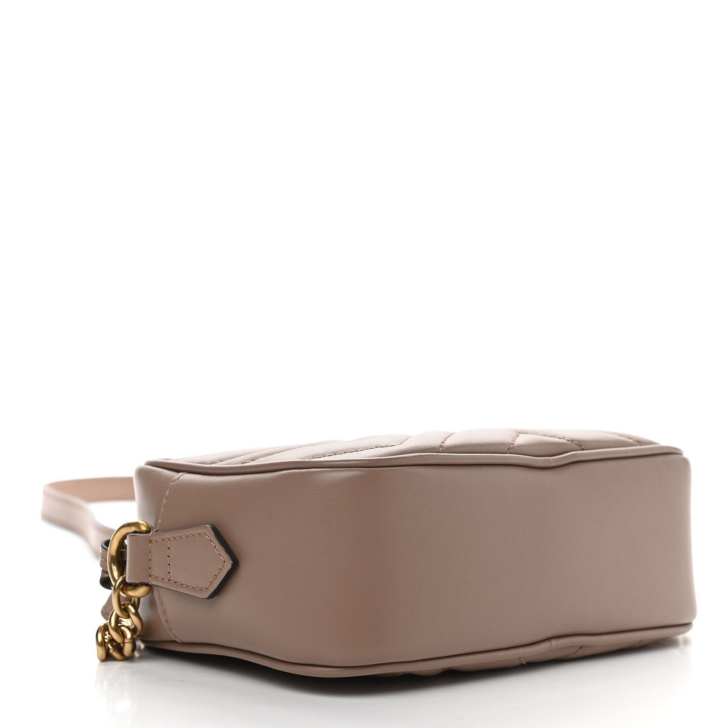Calfskin Matelasse Mini GG Marmont Chain Shoulder Bag Porcelain Rose