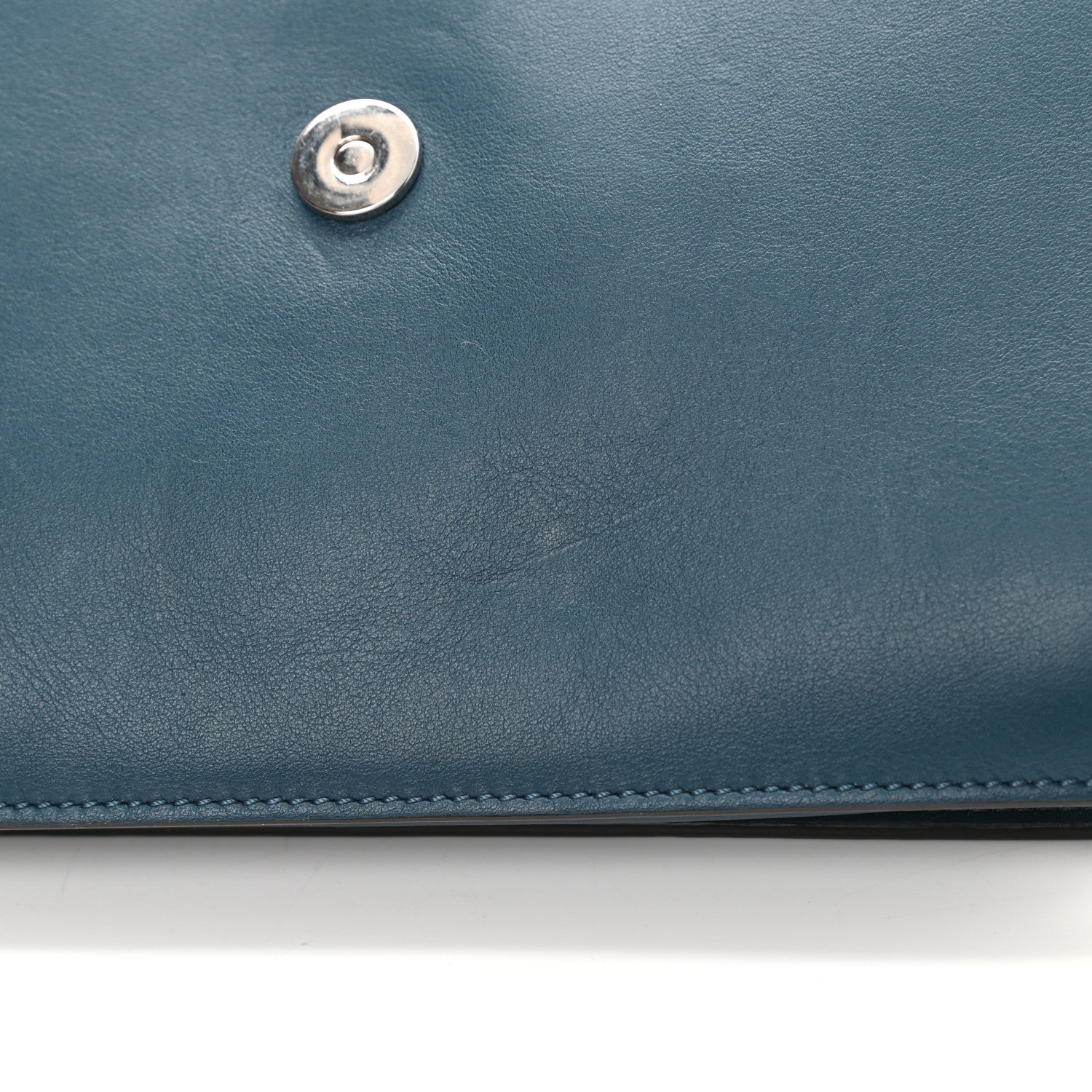 Chloe Suede Calfskin Small Faye Shoulder Bag Majolica Blue 13 of 16