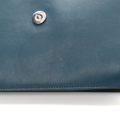 Chloe Suede Calfskin Small Faye Shoulder Bag Majolica Blue 13 of 16