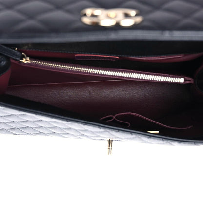 Chanel Caviar Quilted Medium Coco Handle Flap Black 5 of 14