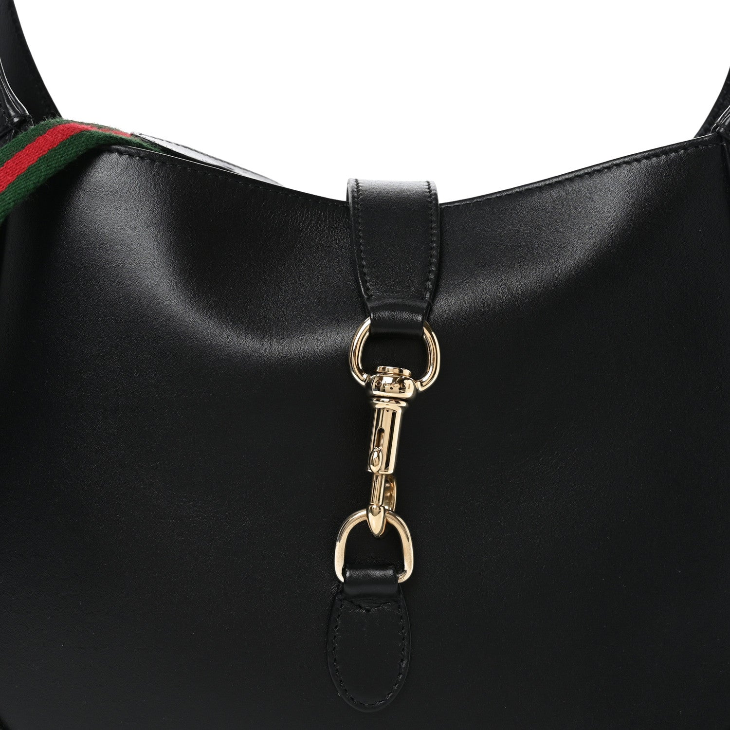 Gucci Boarded Dyana Lux Calfskin Medium Jackie 1961 Hobo Black 8 of 10