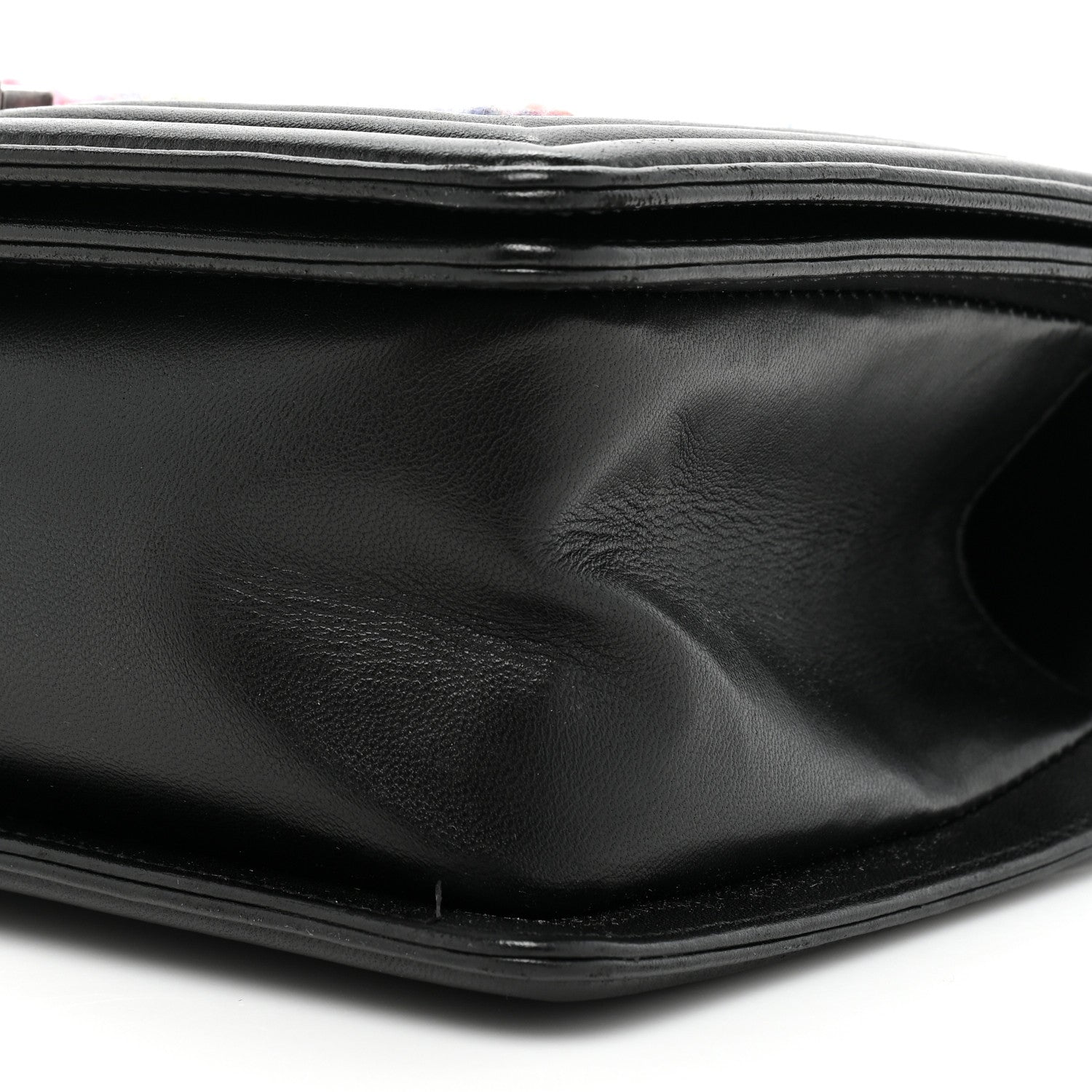 Chanel Tweed Lambskin Medium Boy Flap Black 9 of 11