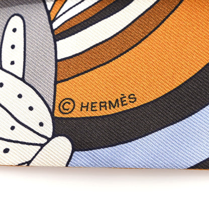 Hermes Silk Le Jardin de la Maharani Twilly Caramel Beige Ciel 3 of 4