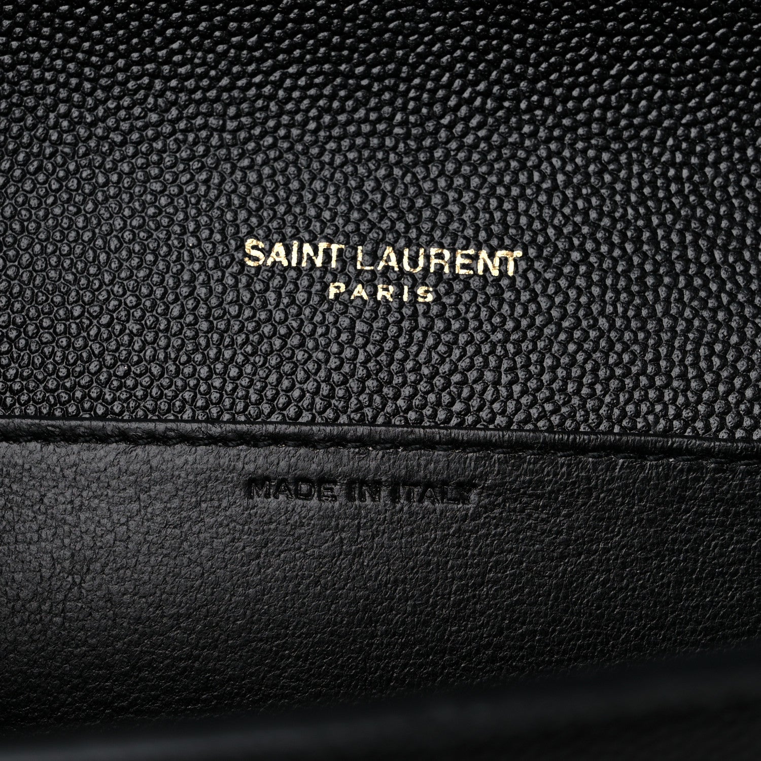 Saint Laurent Grain de Poudre Uptown Chain Wallet Black 7 of 10