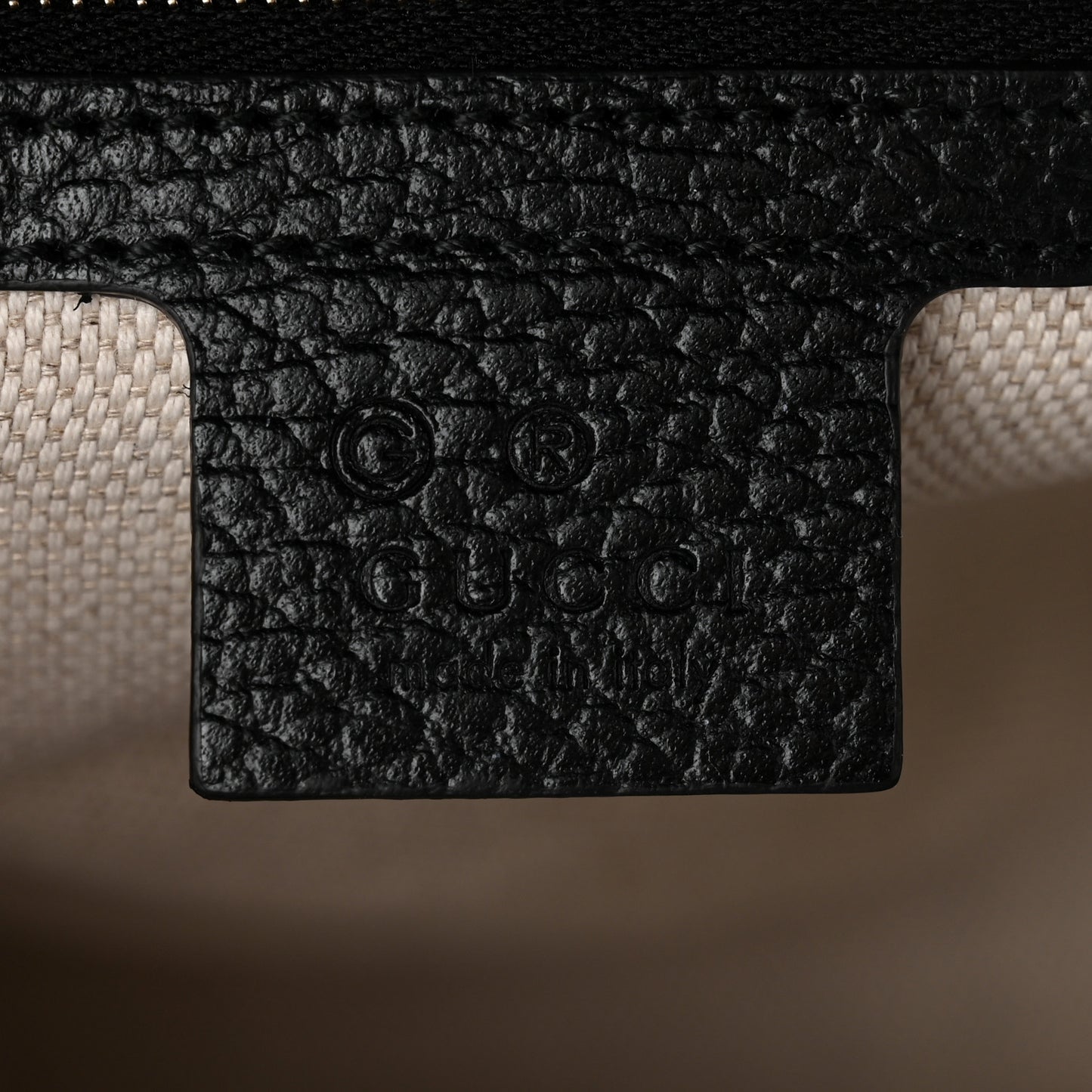 Dollar Calfskin Large Soho Top Handle Satchel Black