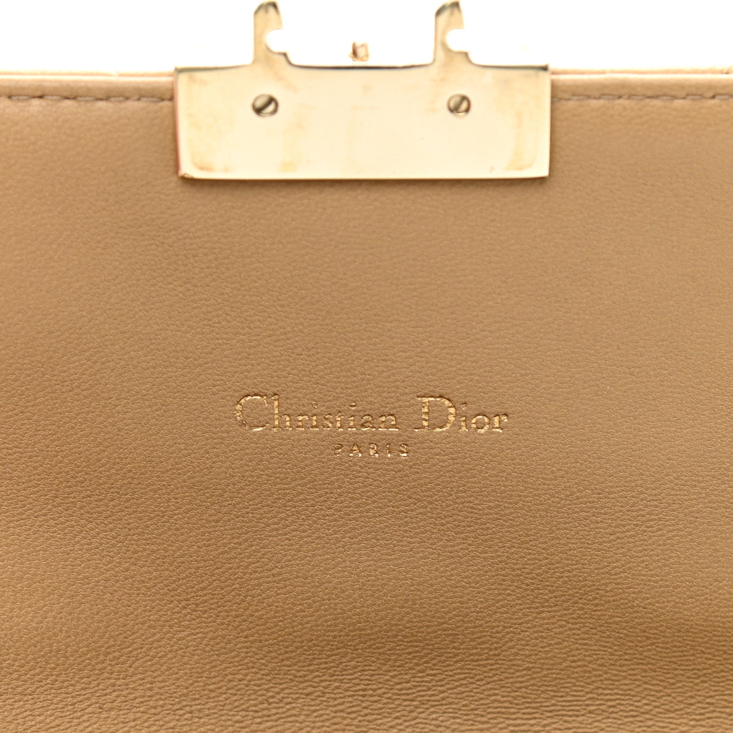 Christian Dior Lambskin Cannage Miss Dior Promenade Pouch Beige 6 of 12