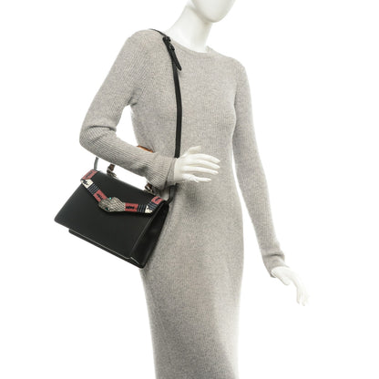 Gucci Calfskin Snakeskin Small Lilith Top Handle Bag Black 2 of 6