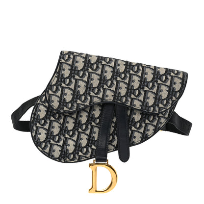 Christian Dior Oblique Saddle Belt Pouch Blue 1 of 8