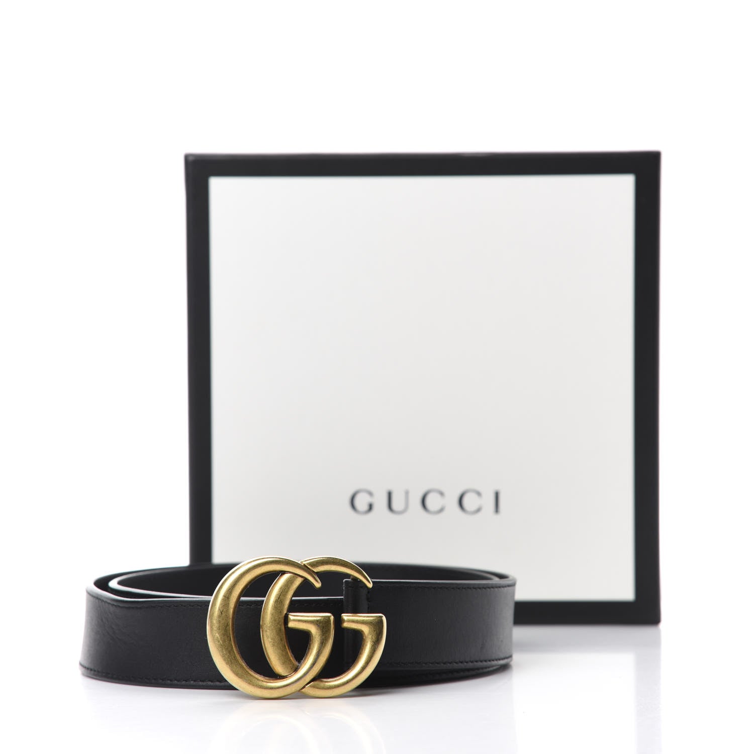 Gucci Calfskin Double G 30mm Belt 85 34 Black 4 of 4