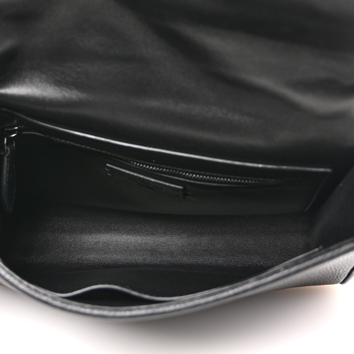 Grainy Calfskin Monochrome Bag Black