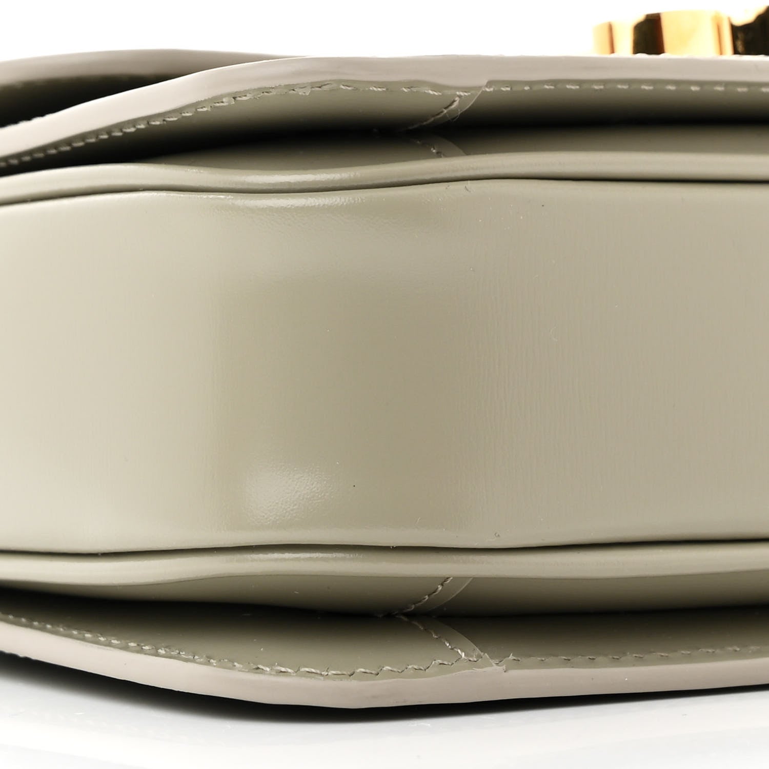 Celine Shiny Calfskin Teen Triomphe Green Clay 9 of 12